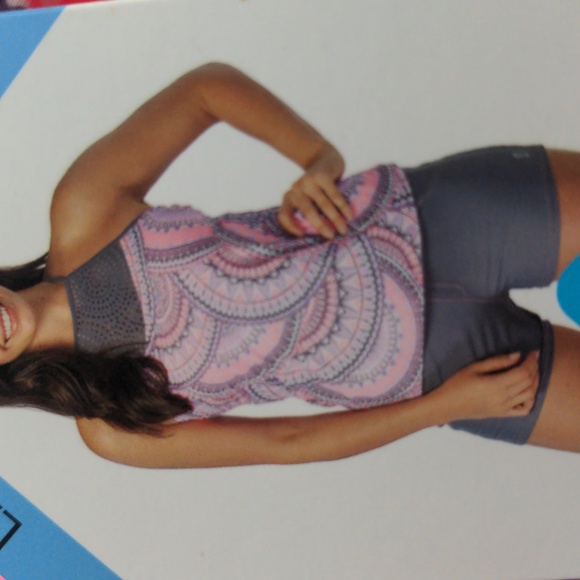 NWT Free Country 2 Piece Swim Set Adjustable Straps with "X" Back Option Size L - Picture 8 of 11